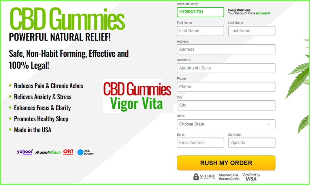 Vigor Vita CBD Gummies Order